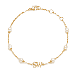 Custom Initial Freshwater Pearl Bracelet