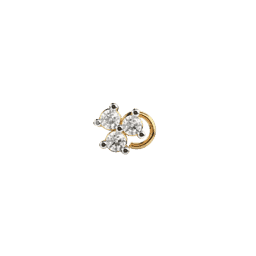 Trio Diamond Classic Nose Pin