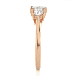 Princess Cut Diamond Trilogy Ring