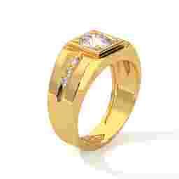 Classic Round Near Colourless 1 1/3 Ctw Lab Grown Diamond Solitaire Men’s Ring