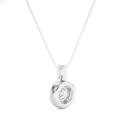 Radiant Halo Solitaire Pendant