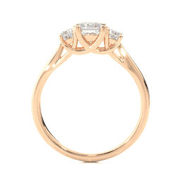 Princess Cut Diamond Trilogy Ring