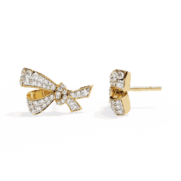 Sparkle Bow Diamond Earrings