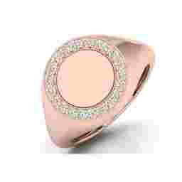 Mens Signet Ring 0.26 Cts