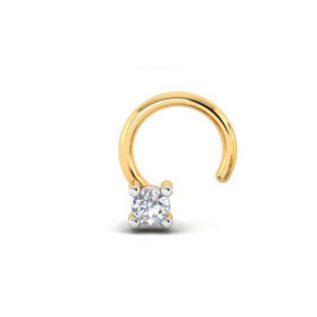 Classic Single Diamond Nose Pin