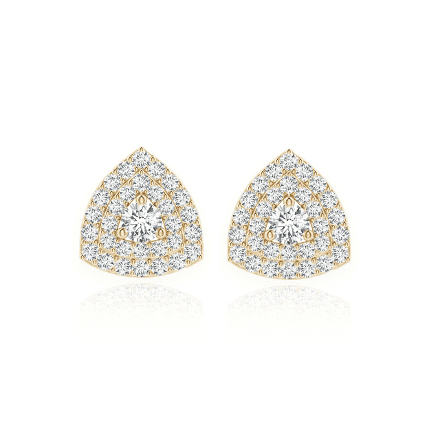 Trillion Halo Diamond Stud