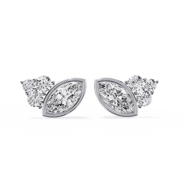 Marquise Bloom Diamond Studs